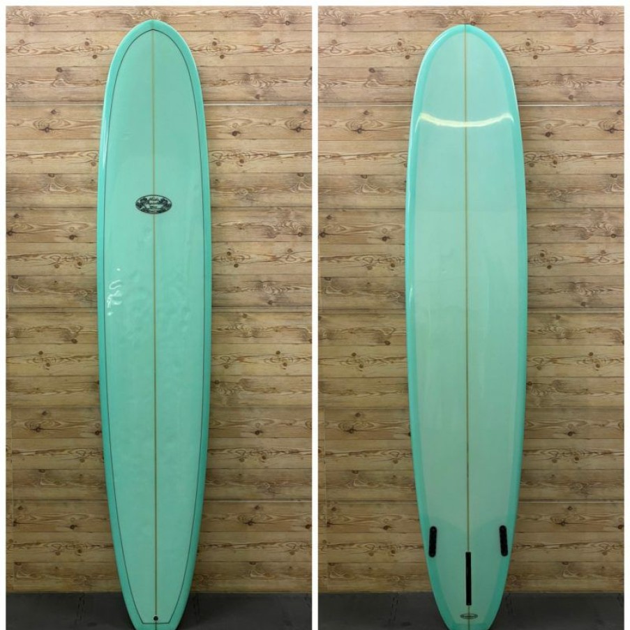 Fin Setup * | Reliable Quality 9'6 X 22 3/4 X 3 Mike Slingerland 2+1 Longboard Surfboard