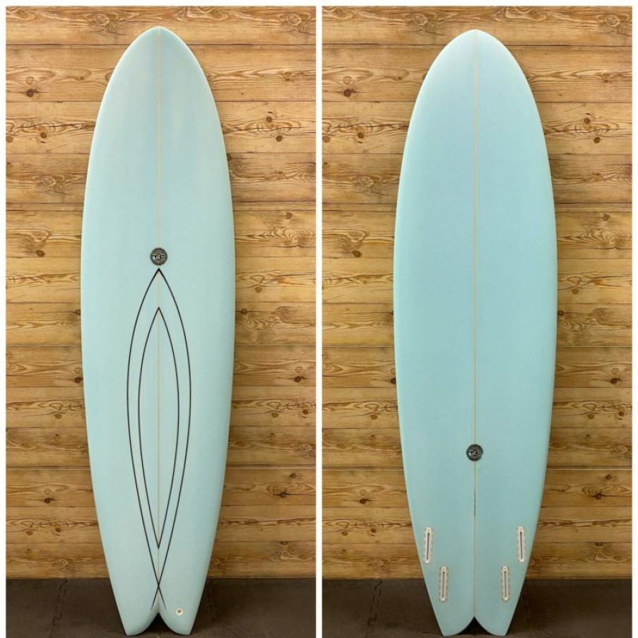 Fin Setup * | Cheaper Brand New 6'10" X 21.75 X 2.75 Tc Surfboards "Flying Fish" Quad Fish Surfboard