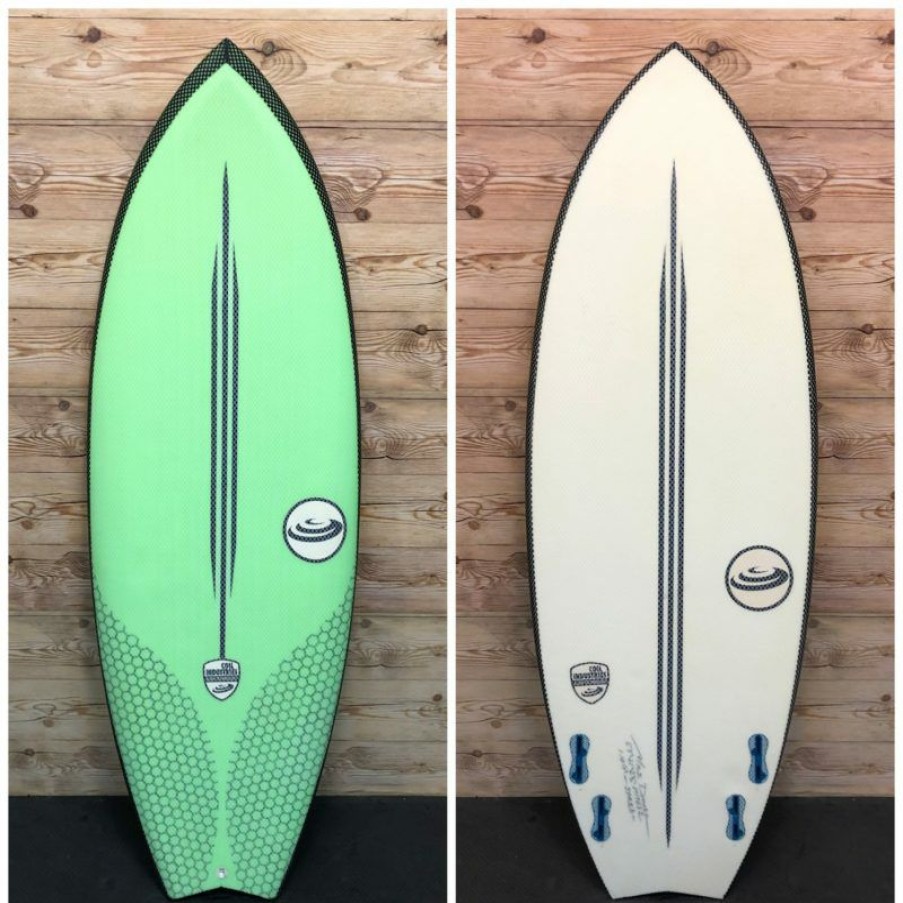 Fin Setup * | Lower Prices 5'4 X 21 X 2 1/2 Coil Industries "Quad Fish" Surfboard